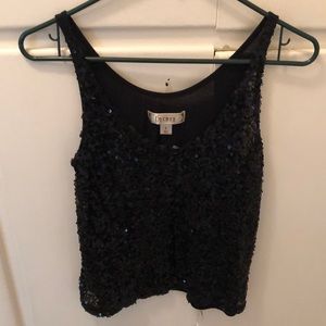 Black party tank top